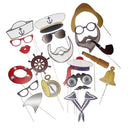 Sailor Photo Booth Props Baby Shower Nautical Theme Kid Birthday Party Decor