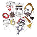 Sailor Photo Booth Props Baby Shower Nautical Theme Kid Birthday Party Decor