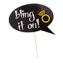 Pack of 20 Bridal Team Bride Photo Booth Props Wedding Hen Party Bride to Be Sign on a Stick