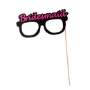 Pack of 20 Bridal Team Bride Photo Booth Props Wedding Hen Party Bride to Be Sign on a Stick