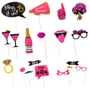 Pack of 20 Bridal Team Bride Photo Booth Props Wedding Hen Party Bride to Be Sign on a Stick