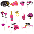 Pack of 20 Bridal Team Bride Photo Booth Props Wedding Hen Party Bride to Be Sign on a Stick