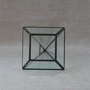 Glass Geometric Terrarium Pyramid Tabletop Vase Wedding Engagement Table Decor Black