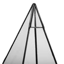 Glass Geometric Terrarium Pyramid Tabletop Vase Wedding Engagement Table Decor Black