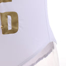 Summer Holiday Beachwear Bathing Swimwear for Girls Happy Vacation L White