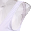 Summer Holiday Beachwear Bathing Swimwear for Girls Happy Vacation L White