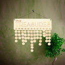 Rustic Family Treasures Reminder Wooden Plaque Anniversary Calendar 50 Discs