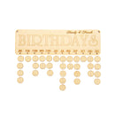 Vintage Family Friends Birthday Party Wooden Plaque Board Reminder Calenders