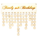 Family Birthdays Wooden Reminder Calendar Hanging Board Plaque DIY Craft