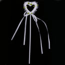 Easy Handle Heart Princess Fairy Wand for Girls Party White