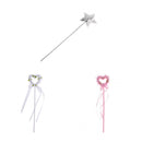 Lightweight Heart Shape Princess Fairy Wand For Kids Party Supplies Pink