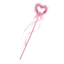 Lightweight Heart Shape Princess Fairy Wand For Kids Party Supplies Pink