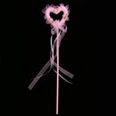 Lightweight Heart Shape Princess Fairy Wand For Kids Party Supplies Pink
