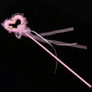 Lightweight Heart Shape Princess Fairy Wand For Kids Party Supplies Pink