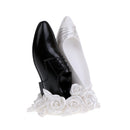Novelty Bride and Groom Shoes Flower Stand Place Card Clip Holder Centerpiece Table Decoration