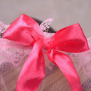 Flower Girls Favors Princess Wreath Veil Headpiece for Wedding Party Pink