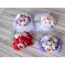 Bridesmaid Sisters Corsage Bracelet Hand Flowers Wedding Supply Pink
