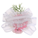 Bridesmaid Sisters Corsage Bracelet Hand Flowers Wedding Supply Pink