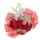 Artificial Wrist Corsage for Girls Bridesmaid Bridal Wedding Prom DÃ©cor Red