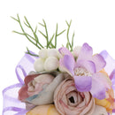 Elegant Flower Girls Corsage for Bridesmaid Sisters Hand Accessory Purple