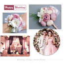 Bridesmaid Sisters Corsage Bracelet Hand Flowers Wedding Supply Lotus Color
