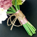 Vintage Wedding Bridal Artificial Carnation Daisy Bouquet Hand Tied Flower