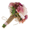 Vintage Wedding Bridal Artificial Carnation Daisy Bouquet Hand Tied Flower