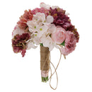 Vintage Wedding Bridal Artificial Carnation Daisy Bouquet Hand Tied Flower