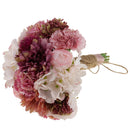 Vintage Wedding Bridal Artificial Carnation Daisy Bouquet Hand Tied Flower