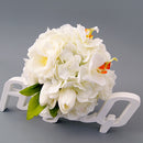 Romantic Wedding Bridal Bouquet Rose Orchids Artificial Silk Flower Ivory