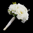 Romantic Wedding Bridal Bouquet Rose Orchids Artificial Silk Flower Ivory