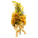 Wedding Bridal Bridesmaid Artificial Sunflower Bouquet Hand Tied Flower