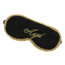 Black Natural Silk Sleeping Mask Soft Eye Cover Girls Sleepover Party Accessory