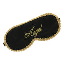 Black Natural Silk Sleeping Mask Soft Eye Cover Girls Sleepover Party Accessory