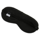 Black Natural Silk Sleeping Mask Soft Eye Cover with Don't Bothering Me Now Embroidered