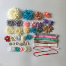Baby Shower Party Headband Stations DIY Baby Girl Headband Making Kits