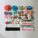 Baby Shower Games Party Supplies Headband DIY Baby Girl Hair Bow Making Kits