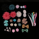 Set of Hair Bow DIY Accessory Barrette Clip Baby Kids Girl Headband Headwear