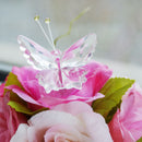 Clear Crystal Butterfly with Crystal Ball Wedding Baby Shower Gift Favor