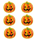 6pcs Pumpkin Shape Smile Leaves Disposable Paper Plates Halloween Children Birthday Carnival Party Tableware Supplies