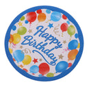 Colorful Balloon Star Pattern Girls Boys Birthday 6pcs PAPER PLATES 18cm Round Plates Party Tableware Decorations