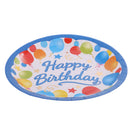 Colorful Balloon Star Pattern Girls Boys Birthday 6pcs PAPER PLATES 18cm Round Plates Party Tableware Decorations