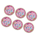 6 Pieces Happy Birthday Disposable Cake Cupcake Paper Plates Tableware