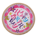 6 Pieces Happy Birthday Disposable Cake Cupcake Paper Plates Tableware