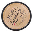 6 Pieces Black Edge Cake Paper Plates 7"/18cm for Happy Birthday Party