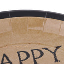 6 Pieces Black Edge Cake Paper Plates 7"/18cm for Happy Birthday Party