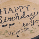 6 Pieces Black Edge Cake Paper Plates 7"/18cm for Happy Birthday Party