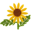 6x Felt Sunflowers Flower Applique Sewing Craft DIY Accessories