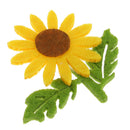6x Felt Sunflowers Flower Applique Sewing Craft DIY Accessories