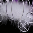 Romantic Carriage Candy Box with Bowknot Ribbon for Weeding Favours Purple